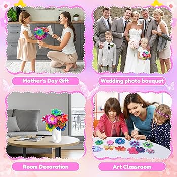 好久由craft Amazon.com: Poke in Fun Art Flower Craft Kits for Kids